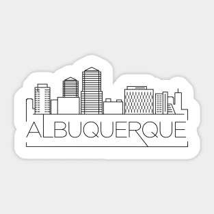 Albuquerque Minimal Skyline Sticker